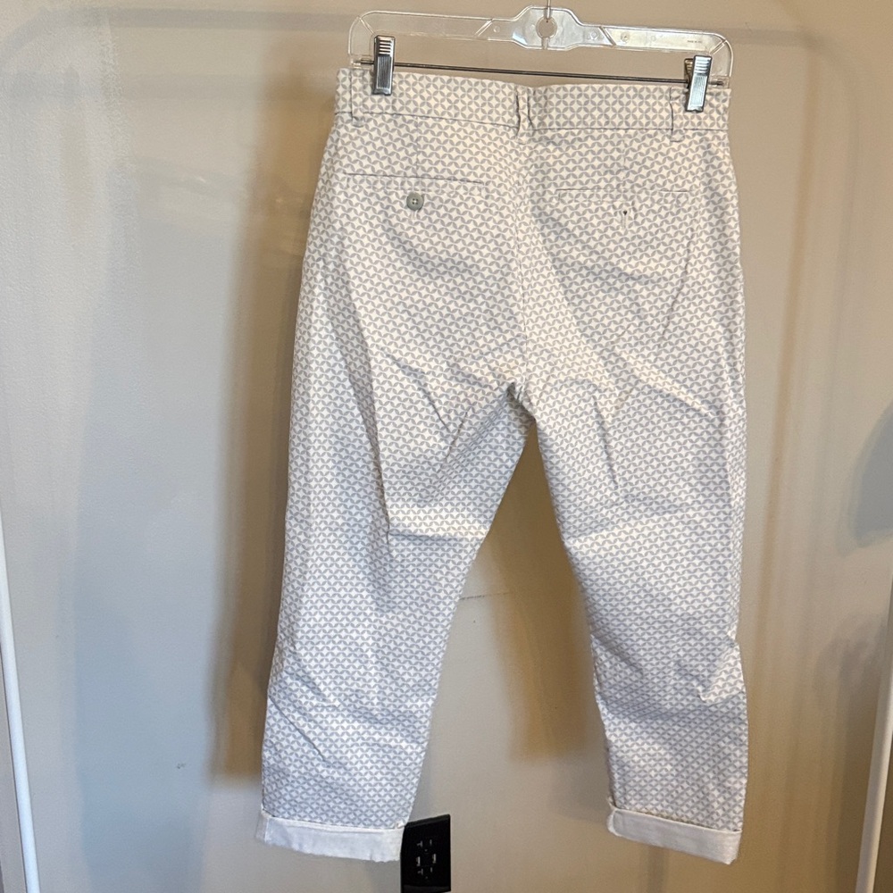 Gap White And Gray Patterned Khakis - image 3